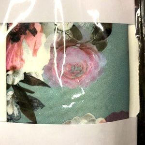 Mint green floral tie